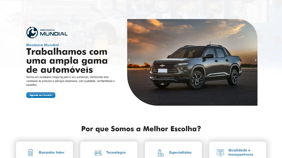 Criação de campanha de tráfego pago e Google Ads para Mecânica Mundial - Ads para mecânica - Pato Sites