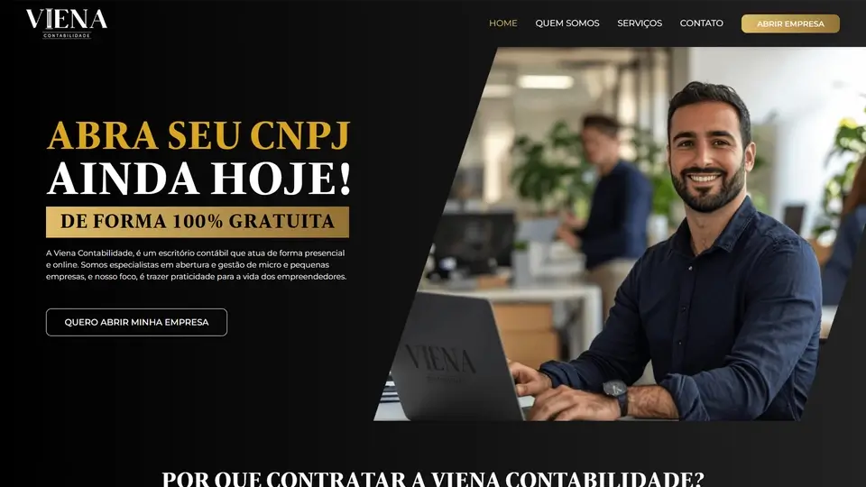 Criação de site para Viena Contabilidade e Criação de site para Contabilidade - Pato Sites Pato Branco
