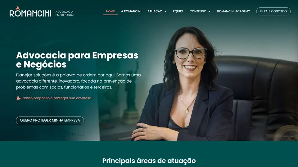 Criação de site para advocacia e Criação de site para advogado - Site para advocacia Romancini - Pato Sites Pato Branco